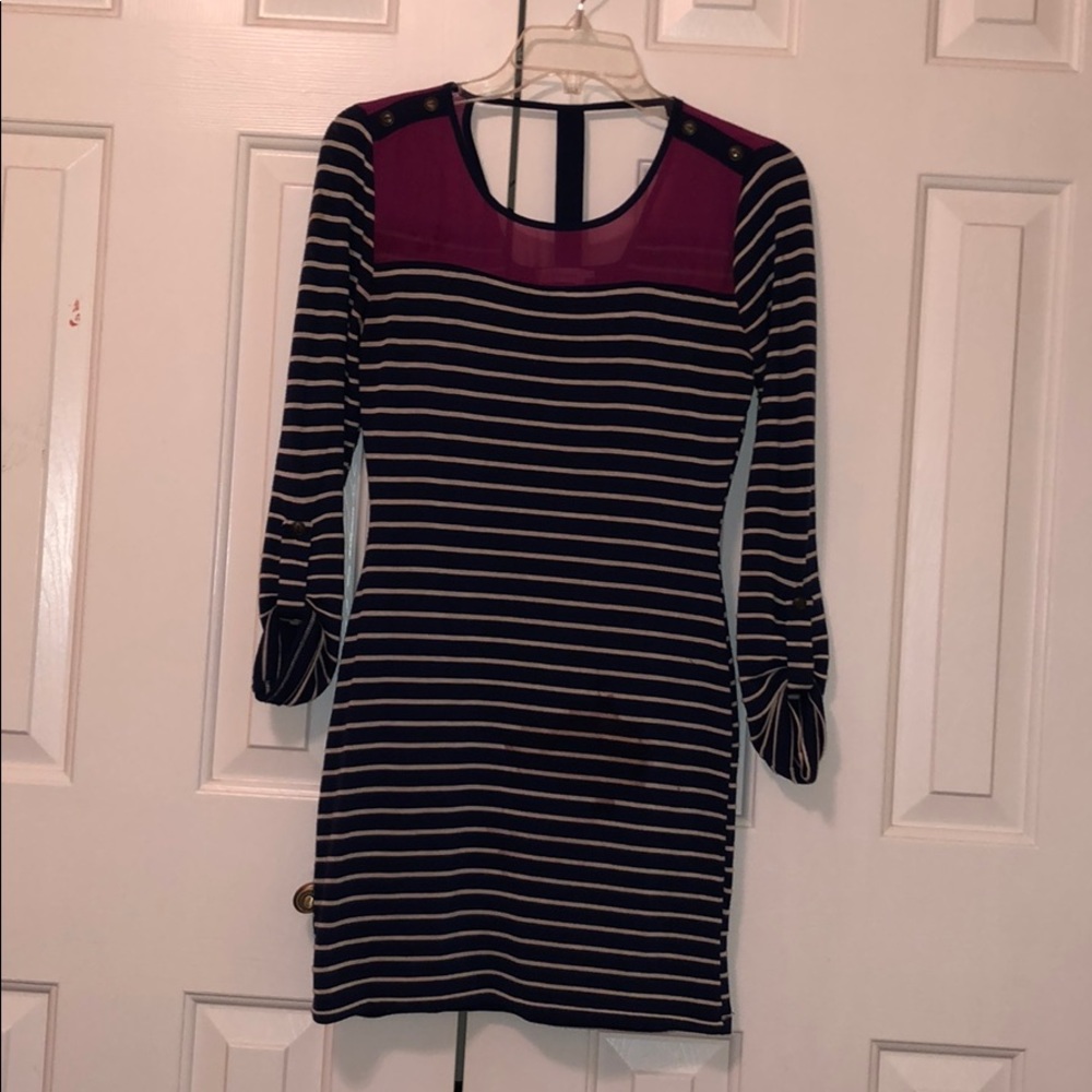 Blu Pepper Stripped Dress